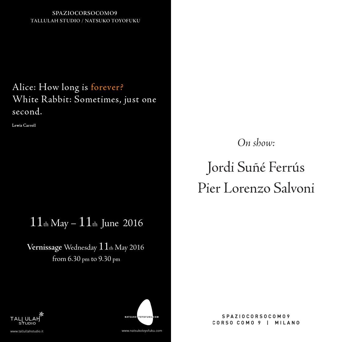 Jordi Suñé Ferrús / Pier Lorenzo Salvoni - How long is forever?